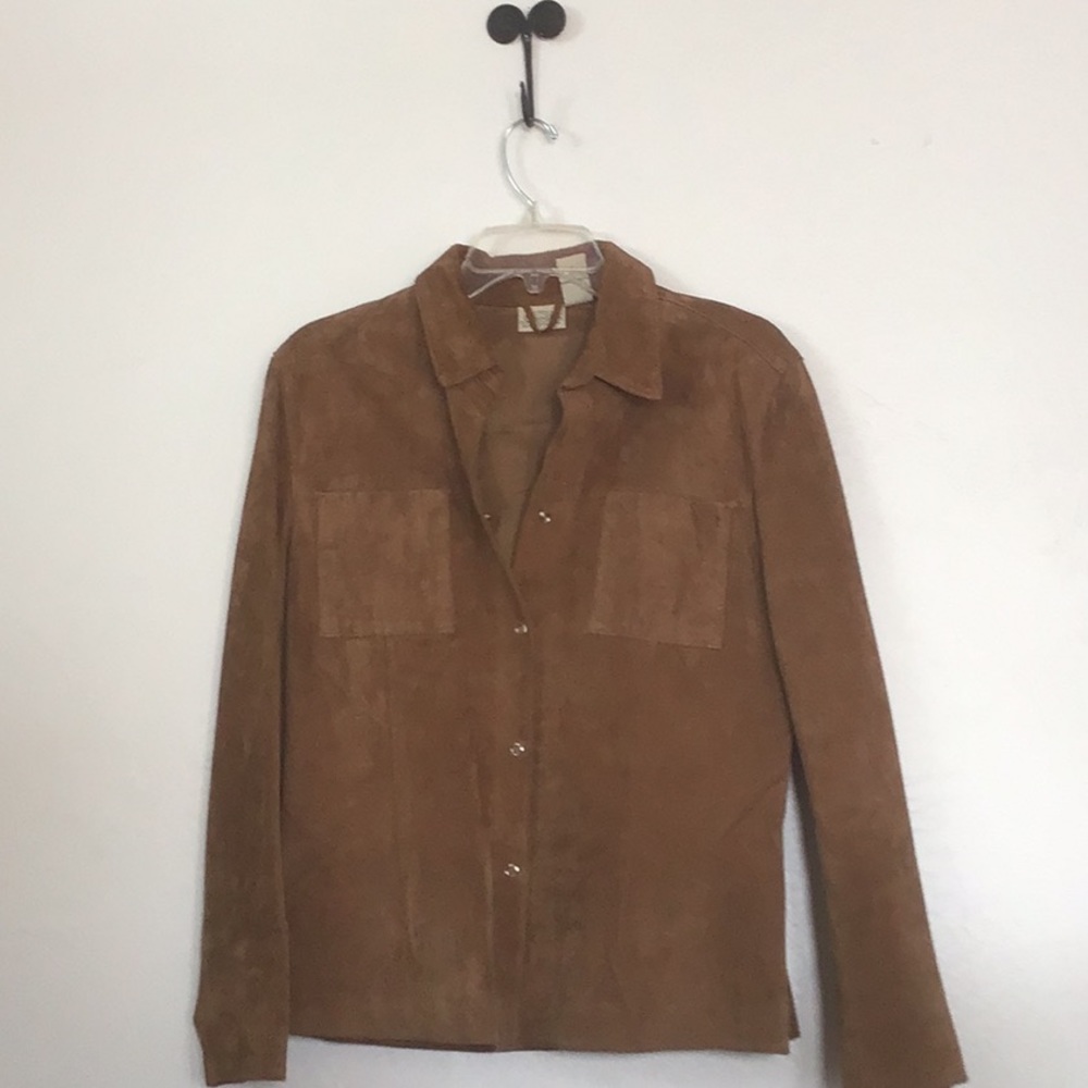 Women’s Light Brown Suede Jacket